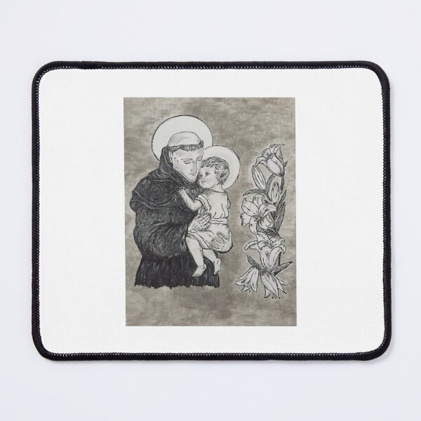 Item preview, Sant'Antonio con Bambino Gesù - Dipinto Originale in Acrilico; Saint Anthony with Child Jesus - Original Acrylic Painting designed and sold by B.D'Alessandro.