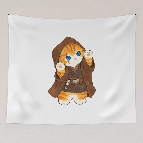 Item preview, Jedi Cat Cute Sci-Fi Fan Art designed and sold by Reyxava.