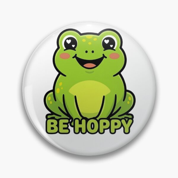 Item preview, Be Hoppy Cute Frog Shirt Funny Frog Lover Gift Kawaii Frog Design designed and sold by SarcasmThreads.