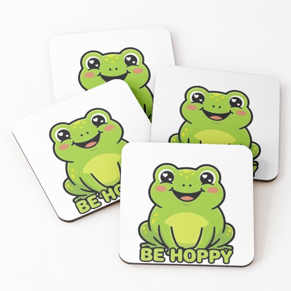 Item preview, Be Hoppy Cute Frog Shirt Funny Frog Lover Gift Kawaii Frog Design designed and sold by SarcasmThreads.