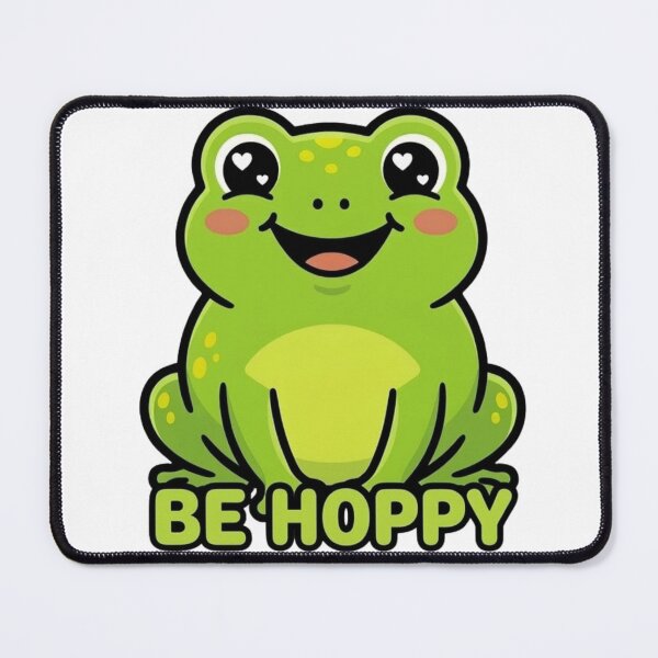 Item preview, Be Hoppy Cute Frog Shirt Funny Frog Lover Gift Kawaii Frog Design designed and sold by SarcasmThreads.