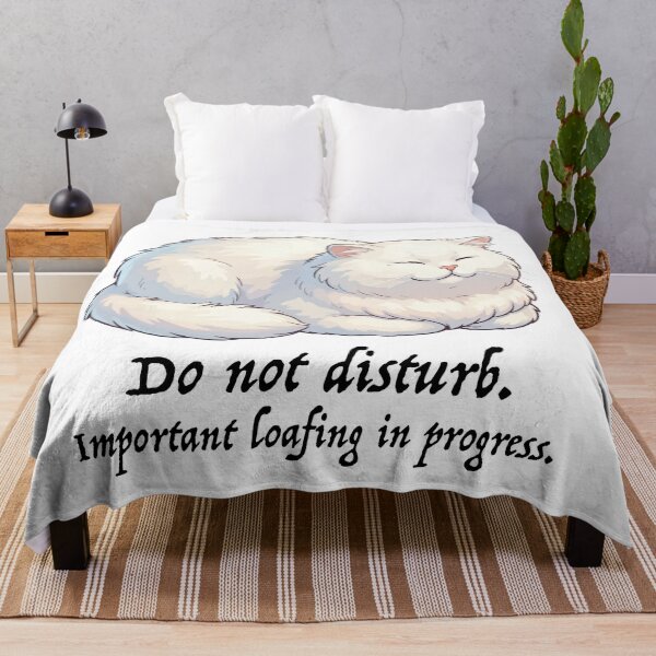 Item preview, Sleepy Cat Do Not Disturb Loafing designed and sold by rbsh_studio.
