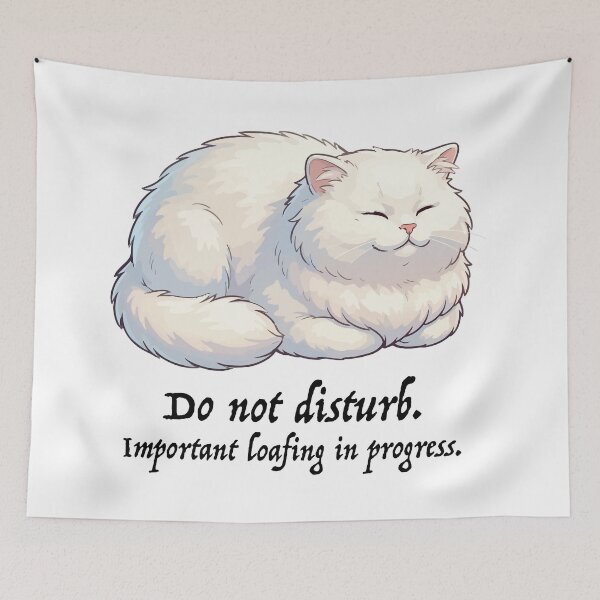 Item preview, Sleepy Cat Do Not Disturb Loafing designed and sold by rbsh_studio.