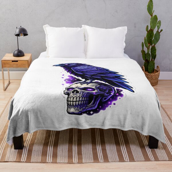 Item preview, Gothic Raven Skull Dark Art Sticker designed and sold by MarchyStudio.