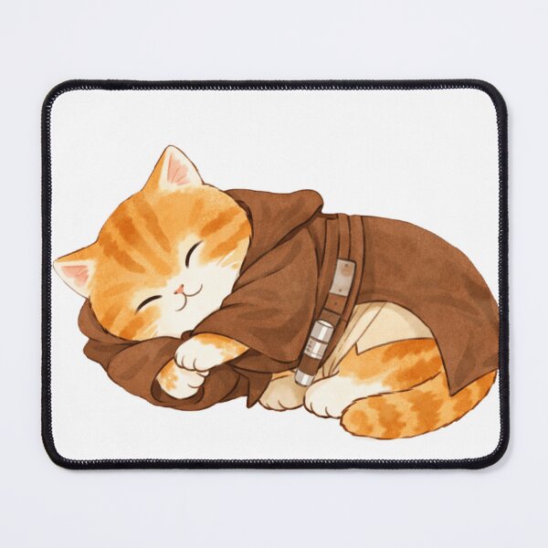 Item preview, Jedi Master Cat Cute Sci-Fi Fan Art designed and sold by Reyxava.