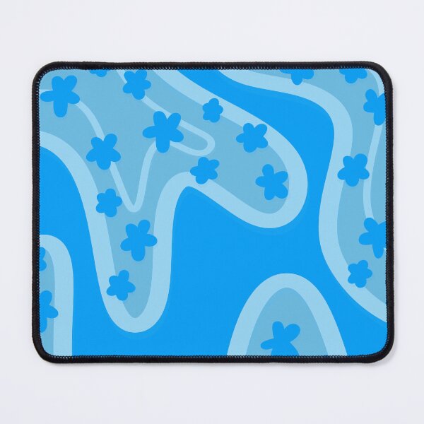 Item preview, Blue Wavy Flower Print designed and sold by she who creates.
