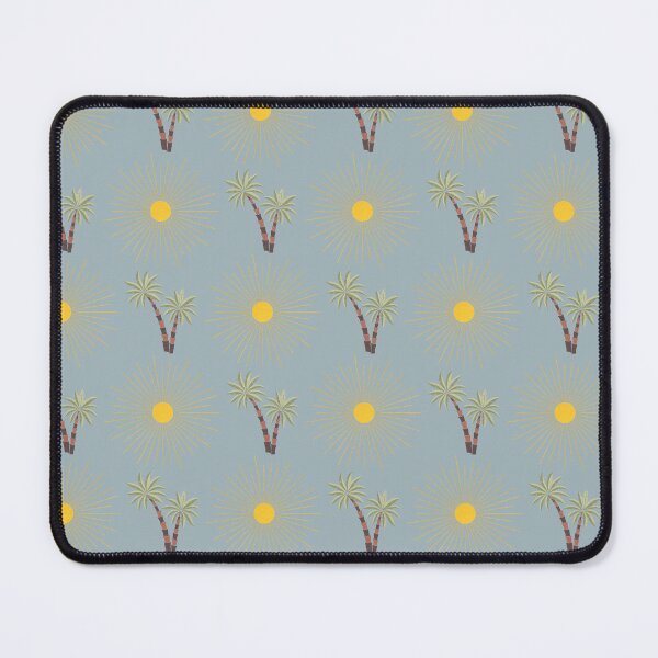 Item preview, Retro Oasis Palms & Suns - Mid-Century Tropical Desert Pattern in Light Blue designed and sold by NoemiMarozsan.