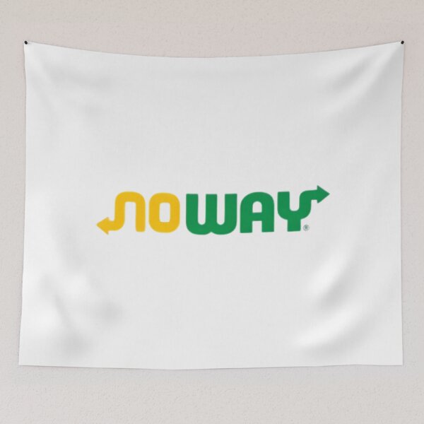 Item preview, "No Way" Logo Parody — Iconic Fast Food Style Art designed and sold by LoomisDreams.