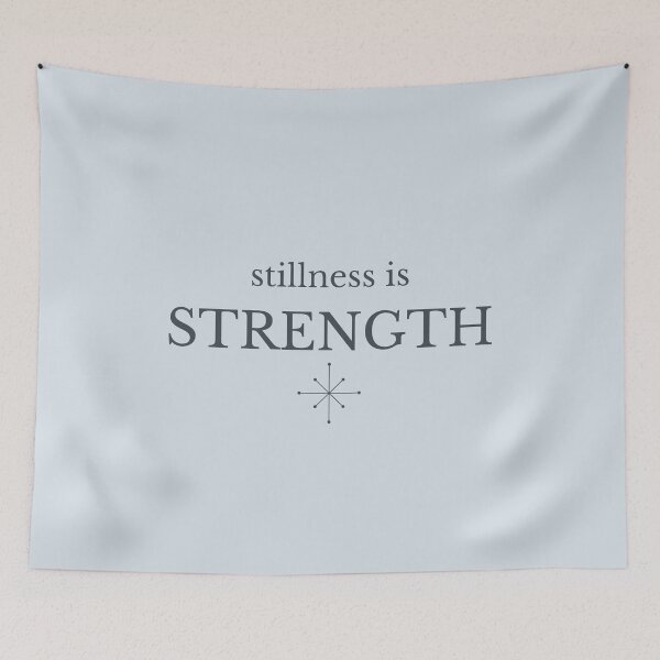 Item preview, Stillness Is Strength Minimalist Compass Design designed and sold by Minimalist Typography.