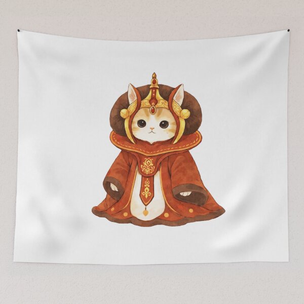 Item preview, Galactic Queen Cat Cute Sci-Fi Fan Art designed and sold by Reyxava.