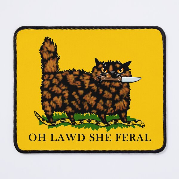 Item preview, Oh Lawd She Feral Tortie designed and sold by KilkennyCat Art.