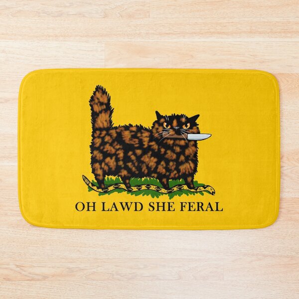 Item preview, Oh Lawd She Feral Tortie designed and sold by KilkennyCat Art.