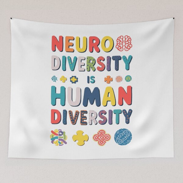 Item preview, Neurodiversity Is Human Diversity | Inclusion Awareness Art designed and sold by YvkafromPoland.