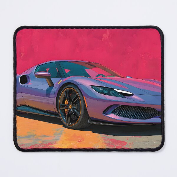 Item preview, Ferrari 296 GTB Pop Art Supercar Illustration designed and sold by AutoPopStudio.