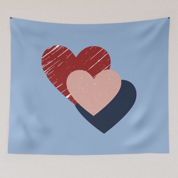 Item preview, Everlasting Love: A Mother’s Triple Heart Silhouette designed and sold by InkWeaveShop.