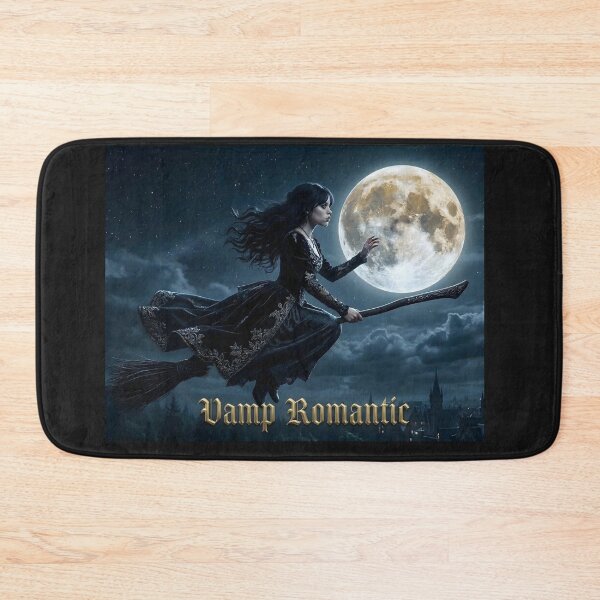 Item preview, Vamp Romantic Witch Flying Towards Full Moon Gothic Aesthetic designed and sold by LIVE_FREE.