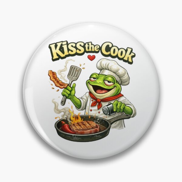 Item preview, The frog chef and his steak designed and sold by FroggyOnly.