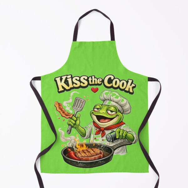 Item preview, The frog chef and his steak designed and sold by FroggyOnly.