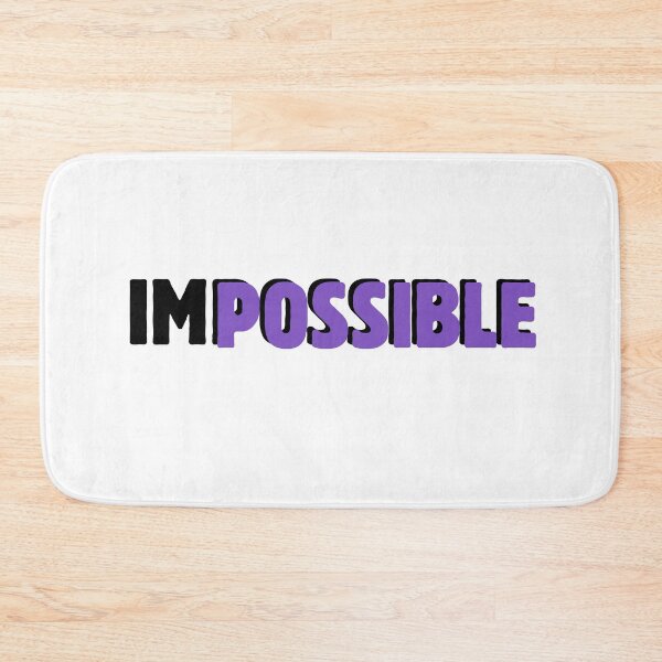 Item preview, Impossible Becomes Possible – Motivational Typography Black designed and sold by A-Szczesniak.