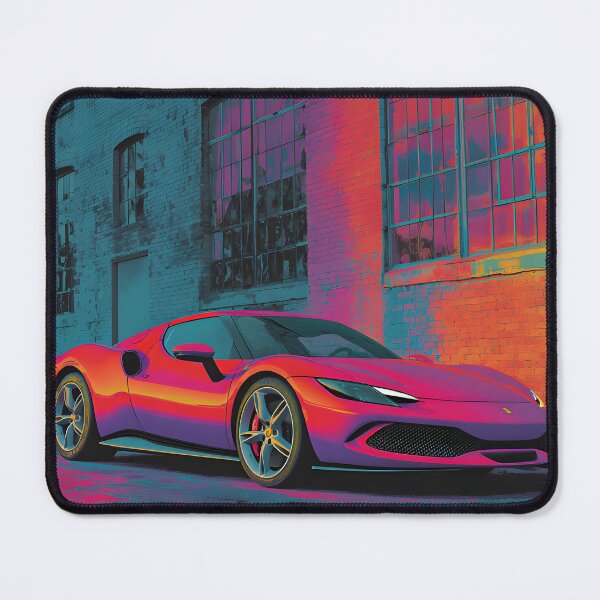 Item preview, Ferrari 296 GTB Colorful Pop Art Car Poster designed and sold by AutoPopStudio.