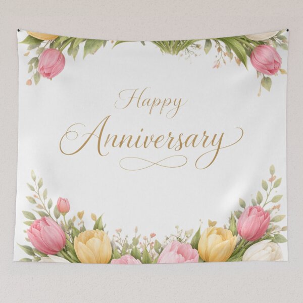 Item preview, Happy anniversary greetings with tulips  designed and sold by DoneAndDusted.