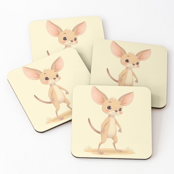 Item preview, Happy Jerboa - Cute Desert Rodent Sticker designed and sold by WowDezign.