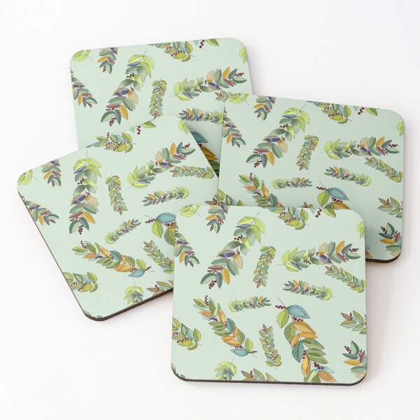 Item preview, Leaf and berry design designed and sold by The Curious Cow.