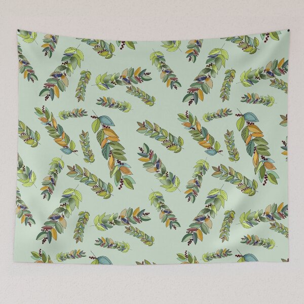 Item preview, Leaf and berry design designed and sold by The Curious Cow.