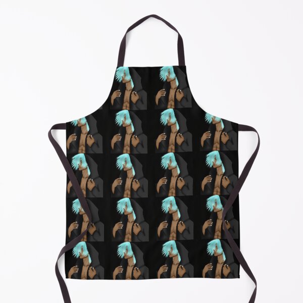 Item preview, Dark Anime Boy with Cyan Hair | Edgy Fantasy Illustration designed and sold by kerissfantasyart .