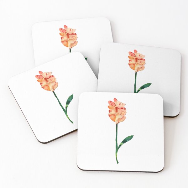 Item preview, Flower Collage III, Handmade watercolor papercut flower designed and sold by SWSandraWechner.