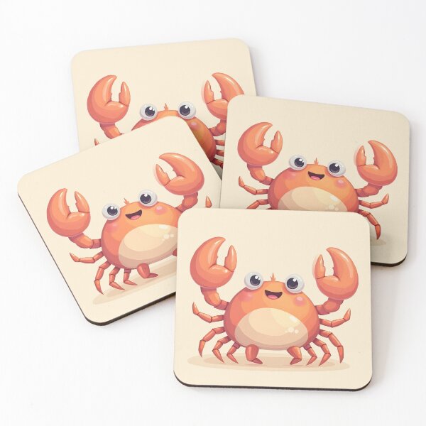 Item preview, Stabby Marine Life - Cute Crab Sticker designed and sold by WowDezign.