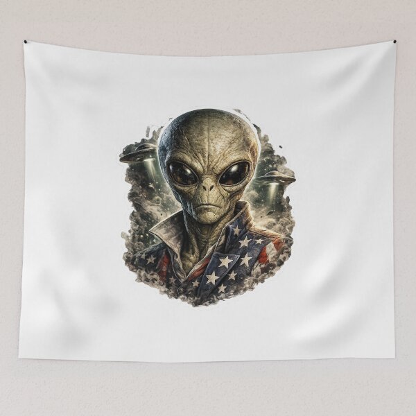 Item preview, Realistic Alien Invasion UFO Dark Sticker designed and sold by MarchyStudio.