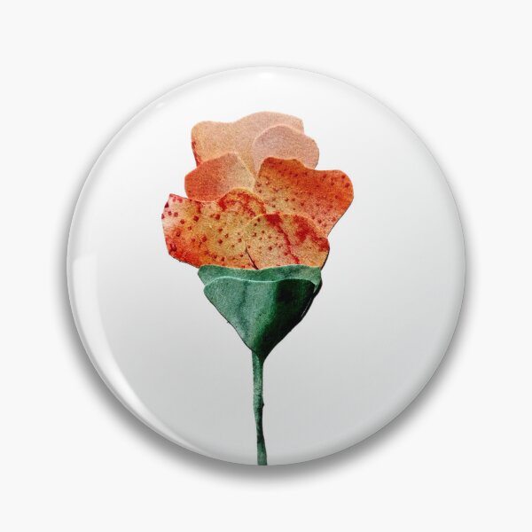 Item preview, Flower Collage II, Handmade watercolor papercut flower designed and sold by SWSandraWechner.