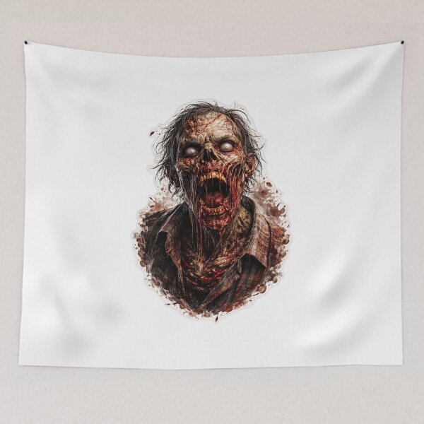Item preview, Realistic Horror Zombie Dark Art Sticker designed and sold by MarchyStudio.