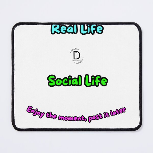 Item preview, Real Life vs Social Life Enjoy The Moment Post It Later designed and sold by TheItaliandilemma.
