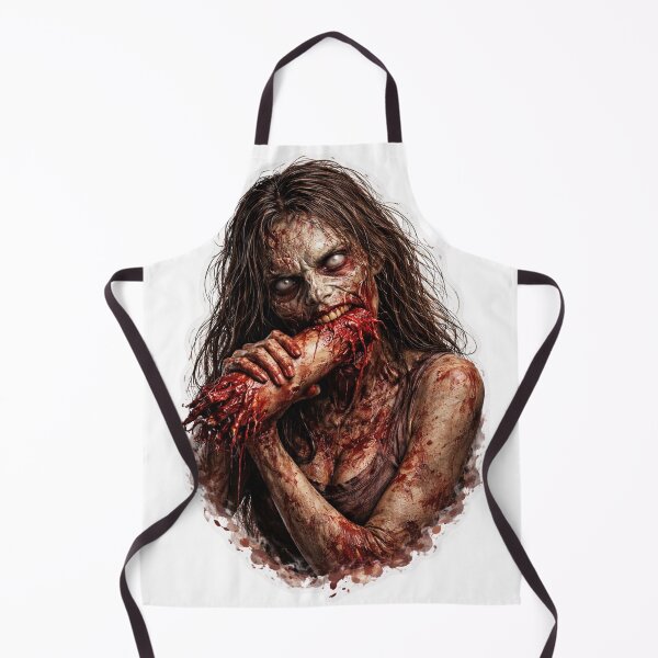 Item preview, Creepy Horror Zombie Woman Dark Sticker designed and sold by MarchyStudio.