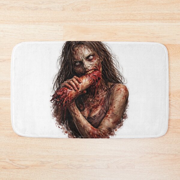 Item preview, Creepy Horror Zombie Woman Dark Sticker designed and sold by MarchyStudio.