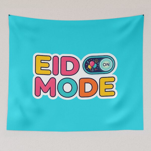 Item preview, EID MODE - Celebration Toggle Switch with Balloons Sticker Design designed and sold by WowDezign.
