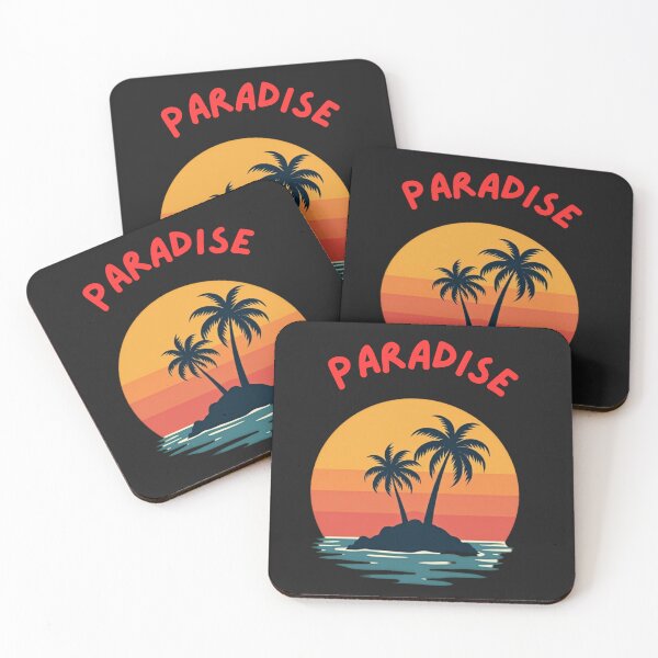 Artikelvorschau, Paradies für Sonnenuntergangssilhouetten entworfen und verkauft von RVJdesigns.