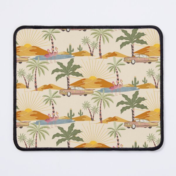 Item preview, Retro Desert Oasis Landscape seamless pattern designed and sold by NoemiMarozsan.