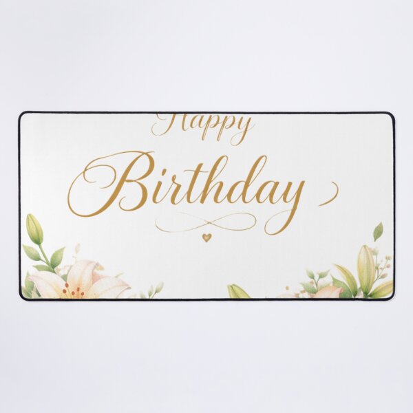 Item preview, Happy birthday greetings with floral print designed and sold by DoneAndDusted.