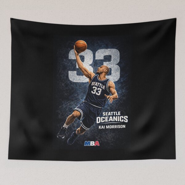 Item preview, Seattle Oveanics - Kai Morrison #33 – MBA Basketball Poster – Shooting Guard designed and sold by Beaurozier.