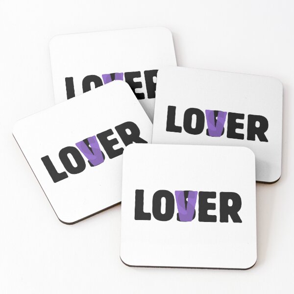 Item preview, Lover – Minimalist Typography with Purple Accent black designed and sold by A-Szczesniak.