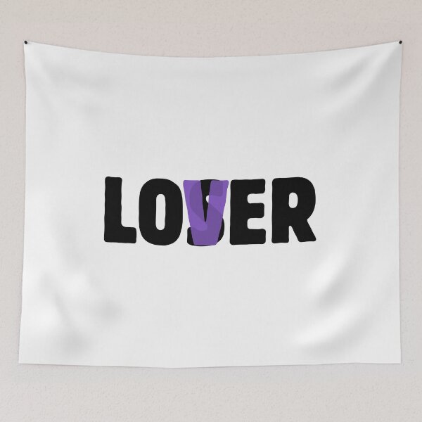 Item preview, Lover – Minimalist Typography with Purple Accent black designed and sold by A-Szczesniak.