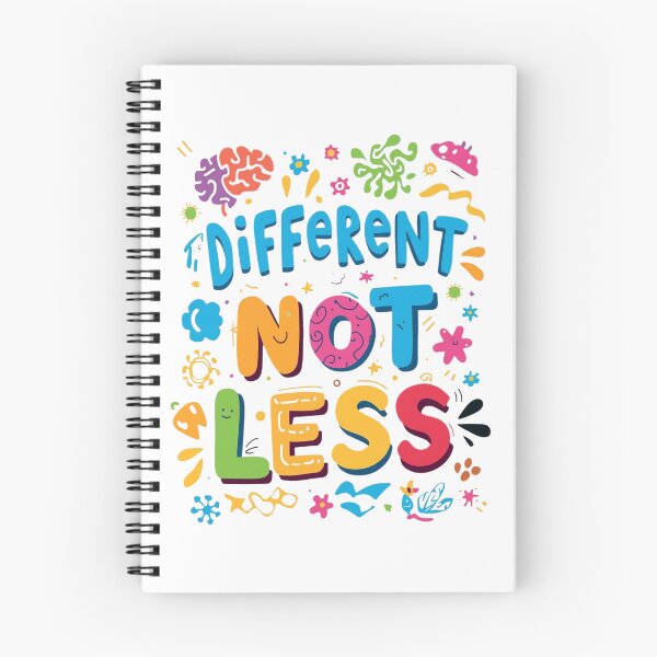 Item preview, Different Not Less | Autism & Neurodiversity Pride Quote designed and sold by YvkafromPoland.