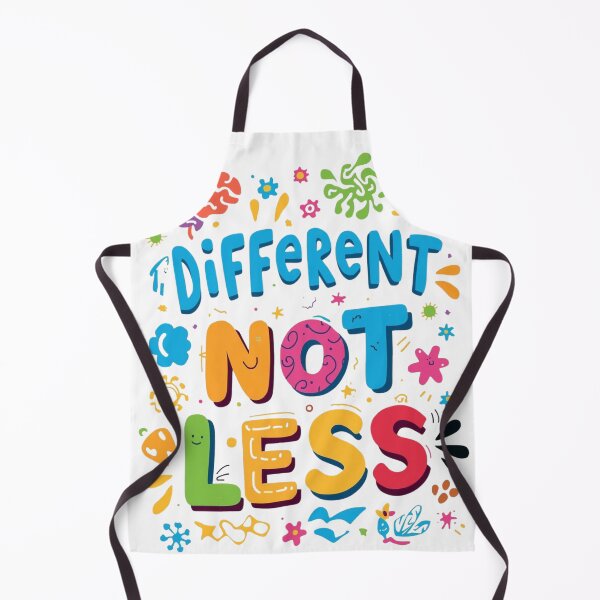 Item preview, Different Not Less | Autism & Neurodiversity Pride Quote designed and sold by YvkafromPoland.