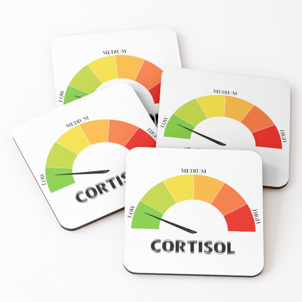 Item preview, Funny Cortisol Low Level Stress Meter Meme – Anxiety & Burnout Humor. designed and sold by minstore.