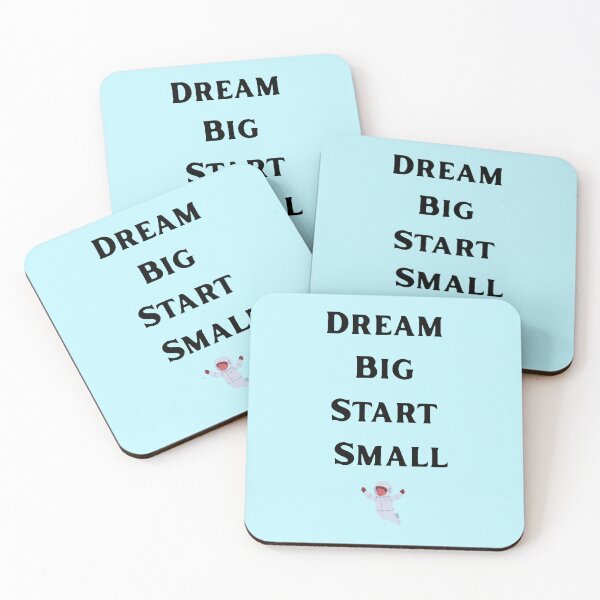Item preview, Dream Big Start Small Motivational Quote Design designed and sold by DreamyDesignsByA.