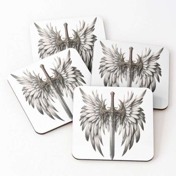 Item preview, Winged Sword Emblem designed and sold by Carftastic.