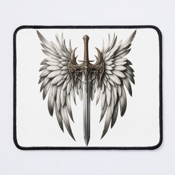 Item preview, Winged Sword Emblem designed and sold by Carftastic.